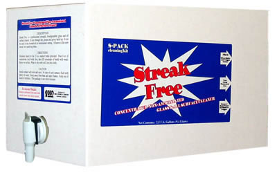 (image for) Streak Free Glass Cleaner S-Pack, Bag in Box